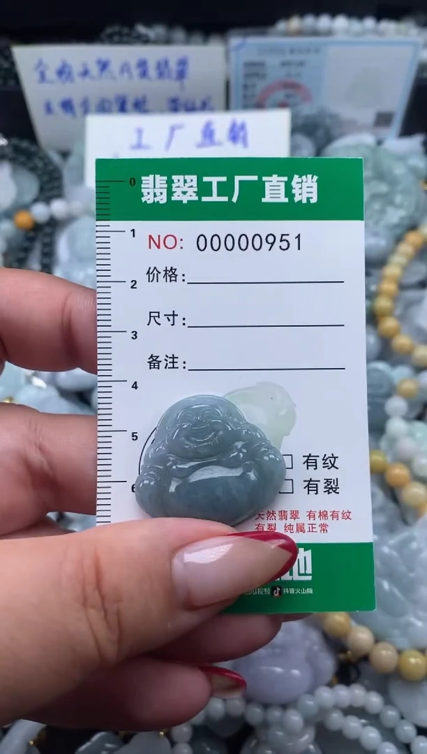 翡翠未镶嵌颈饰天然A货翡翠0951