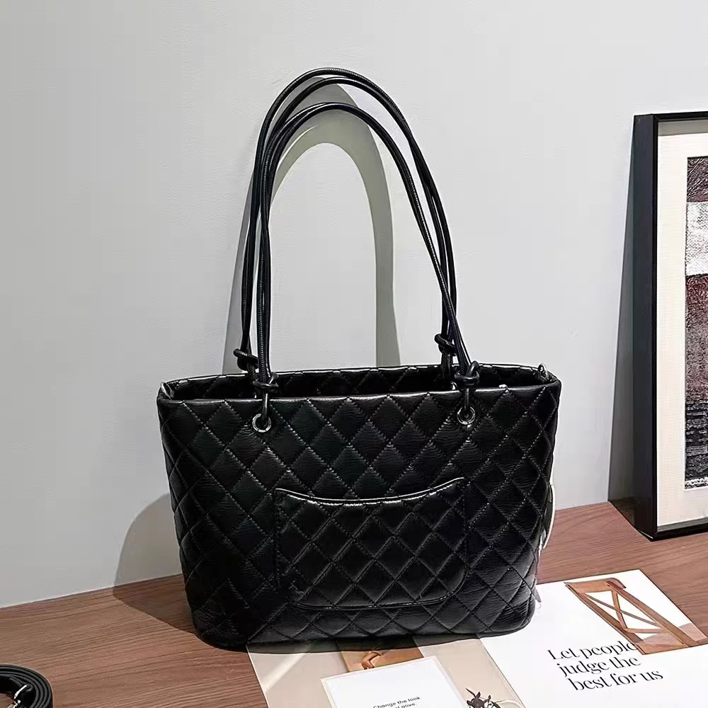 509 香风手提包vintage菱格新款康鹏中古保龄球枕头托特单肩斜挎