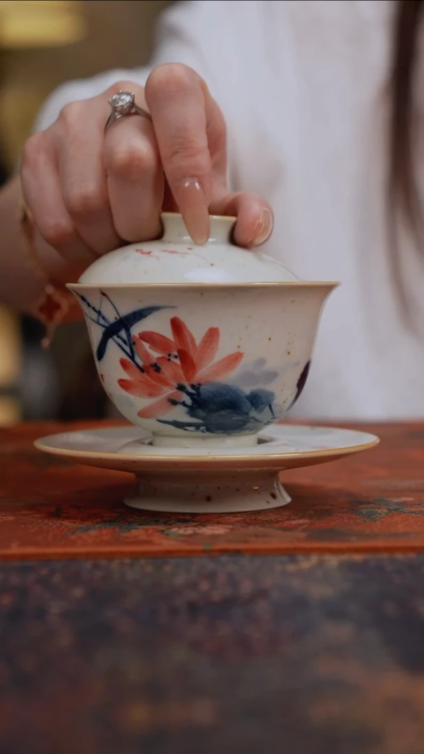 景德镇陶瓷杯碗柴烧多人