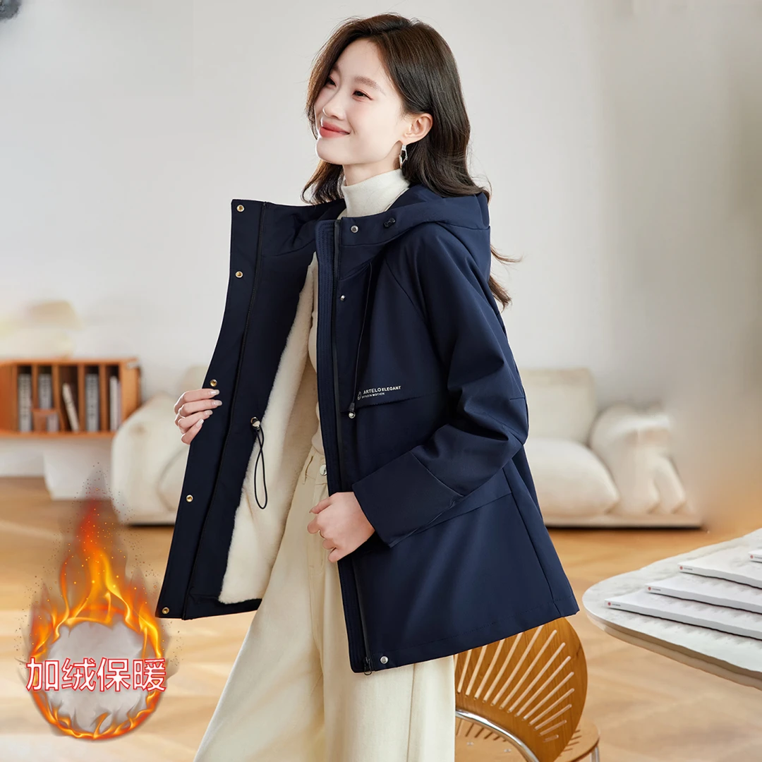 派克服棉衣女加绒加厚2025冬季新款高级感洋气休闲超好看棉服外套