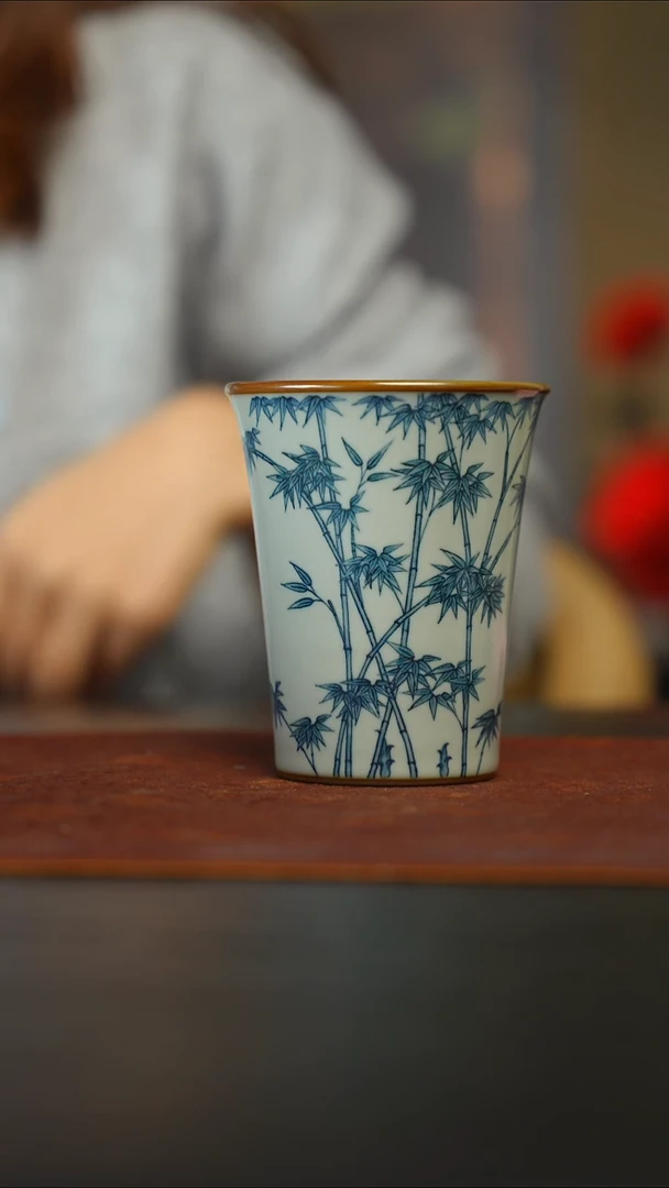 素器 竹纹可乐杯