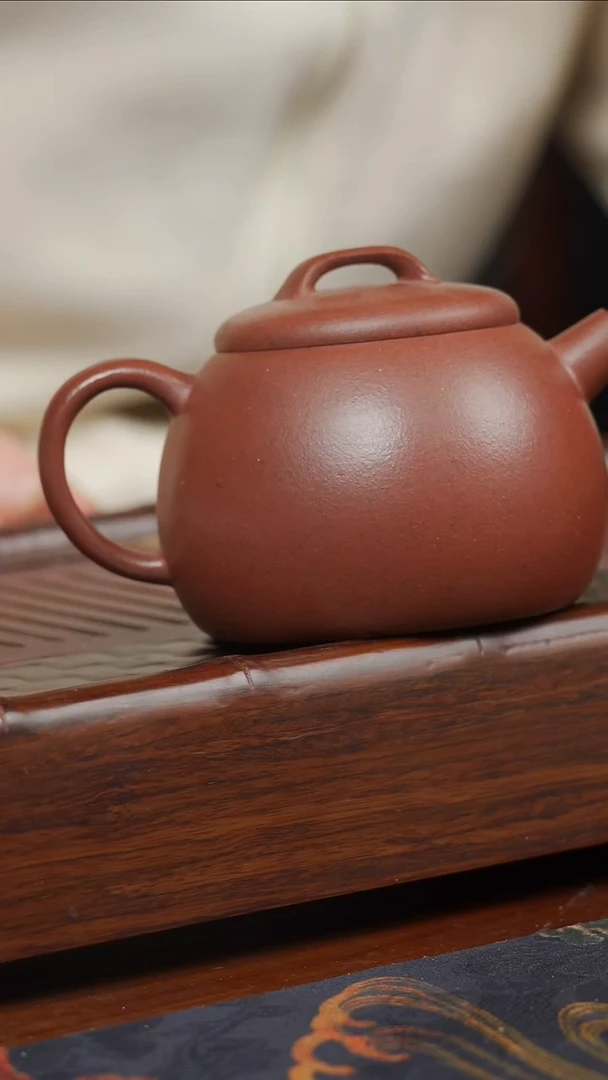 茶壶紫砂宜兴紫砂紫泥炮嘴巨轮珠