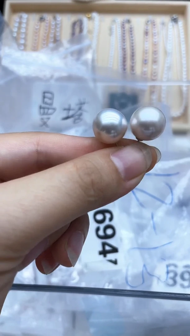 未镶嵌淡水珍珠耳饰耳钉多其性发其一