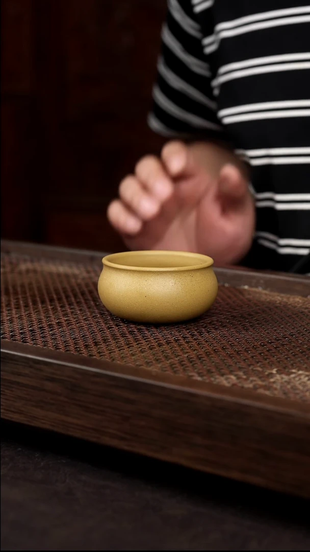 茶壶紫砂黄金段普洱杯