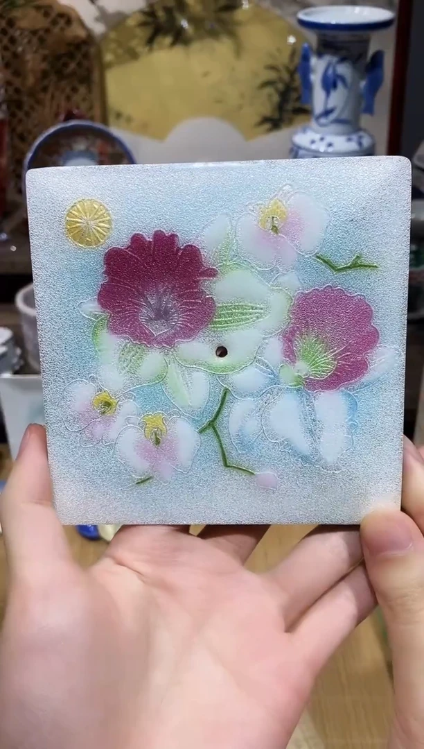 瓷片铜胎七宝烧（可插香）