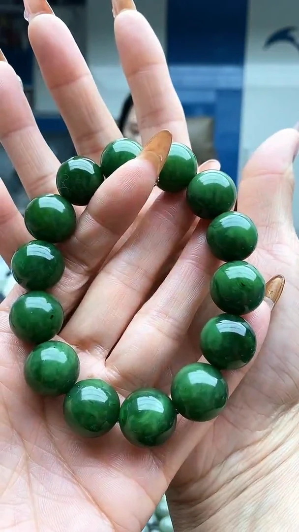 未镶嵌手串和田玉碧玉16有包容