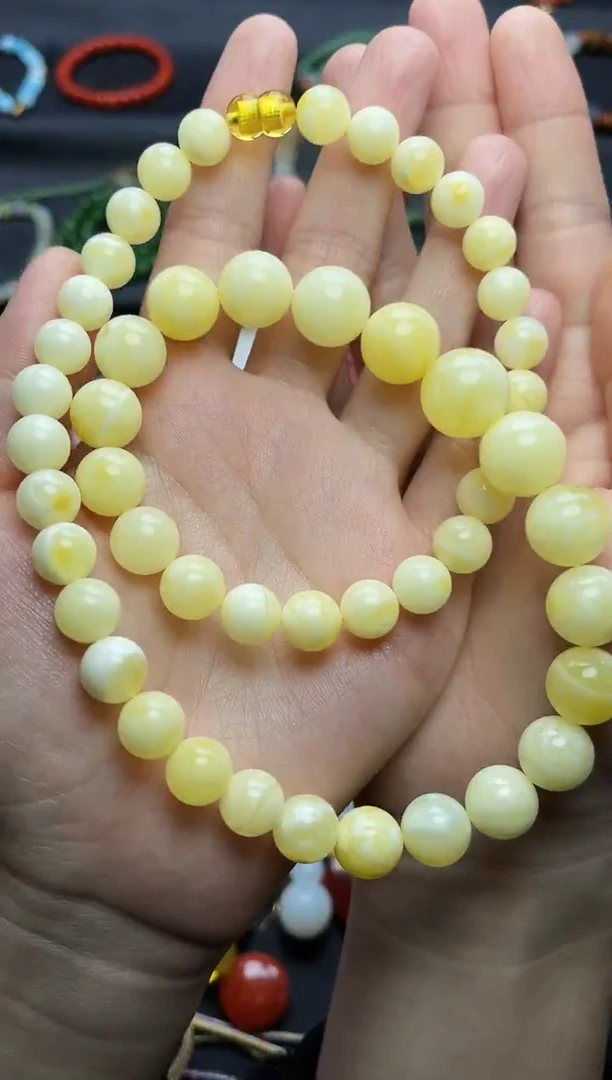 蜜蜡颈饰未镶嵌姗***啦塔链06