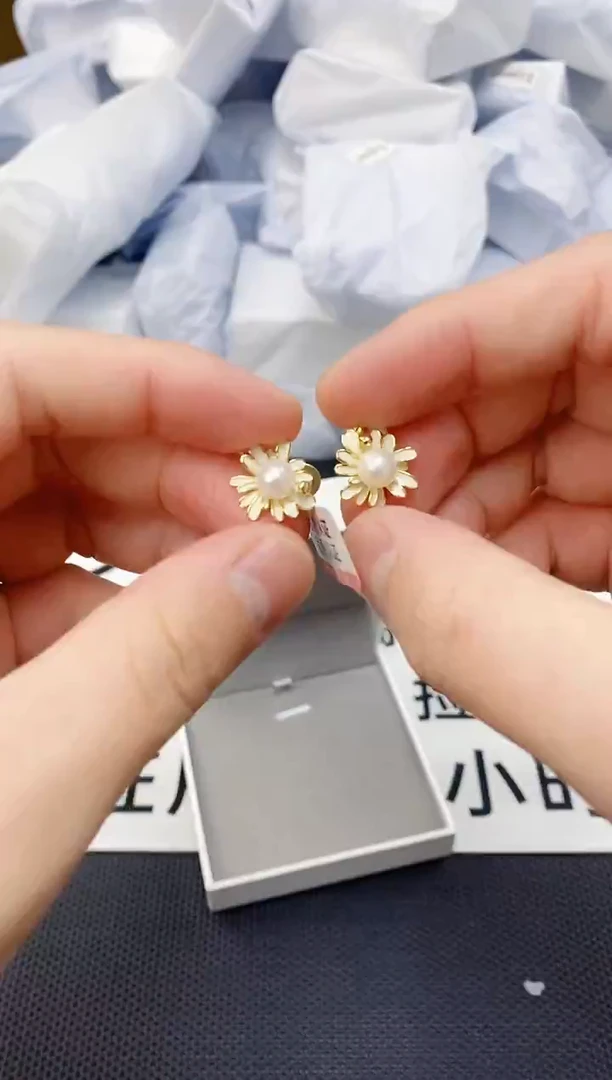 未镶嵌耳饰淡水珍珠ED1005