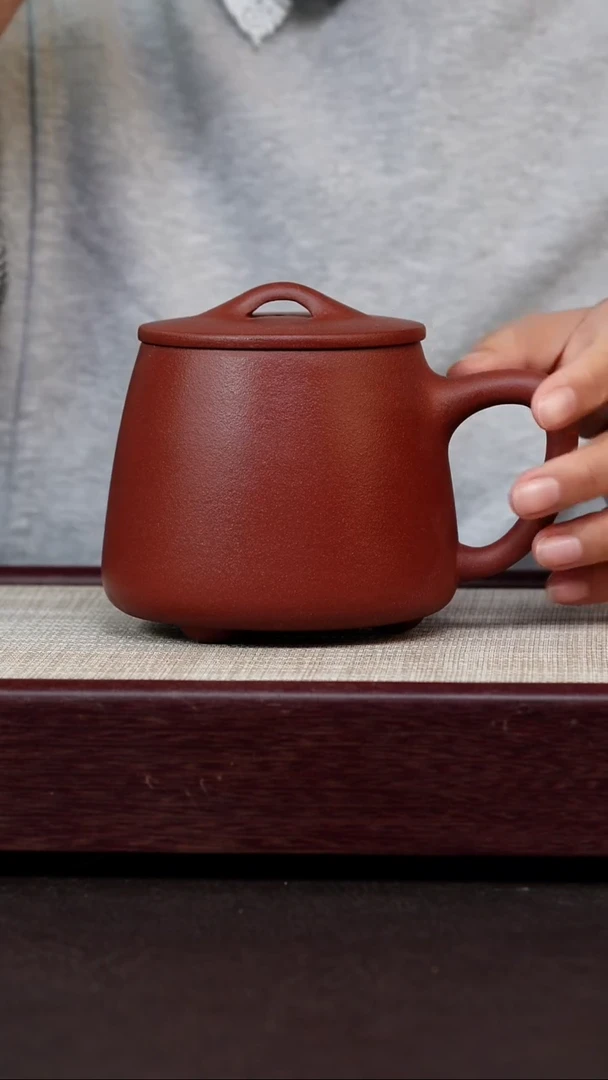 茶杯紫砂紫泥石瓢杯
