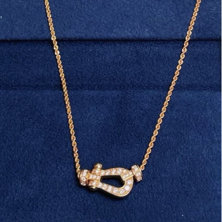 纯铜项链 马蹄项链