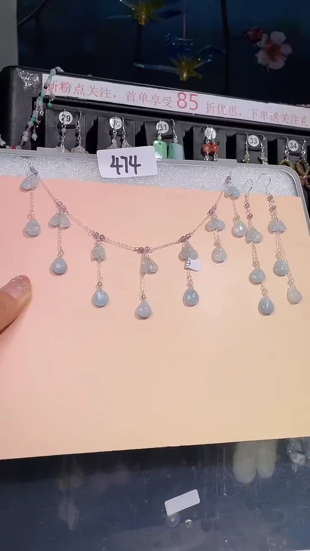 未镶嵌耳饰海蓝宝石喜欢拍