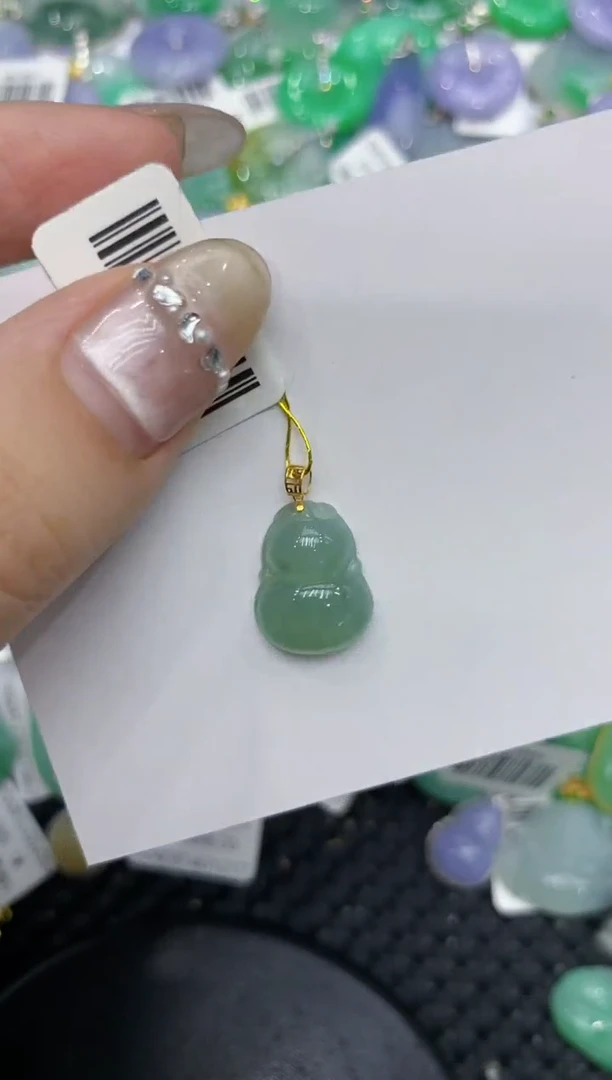 【闪购商品】翡翠颈饰18K金镶嵌222222222