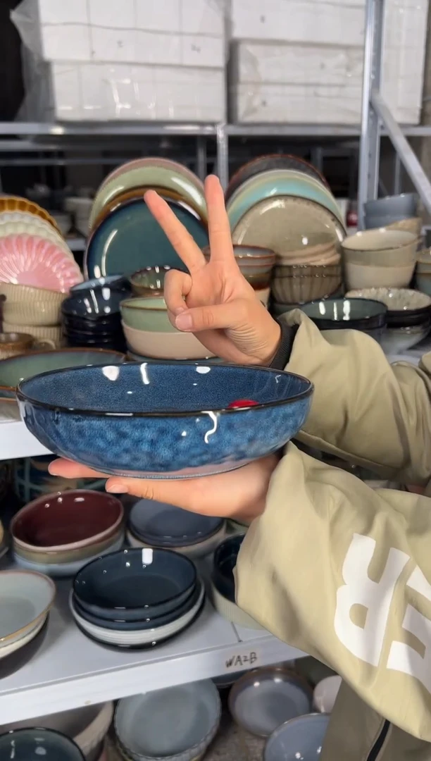 陶瓷外贸尾货瑕疵满20包邮X2 新品深盘