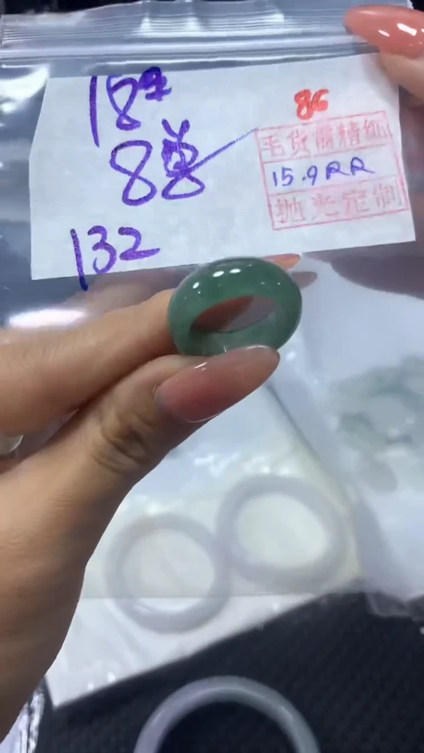 未镶嵌定制翡翠86毛货需精细抛光定制+多样性发1+132