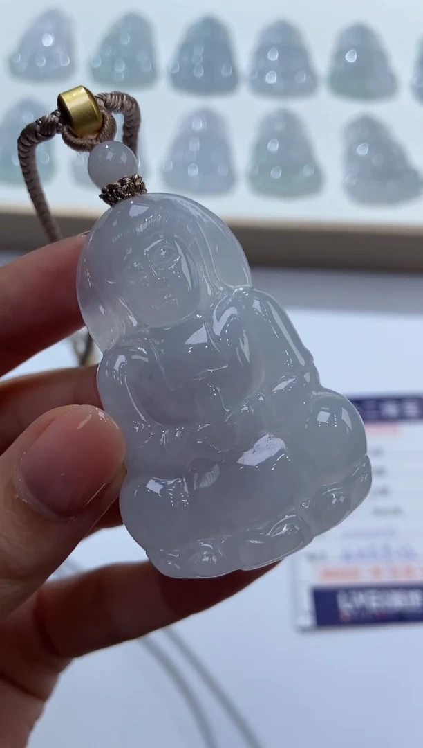 颈饰未镶嵌翡翠374292/翡翠观音  多样性一件发