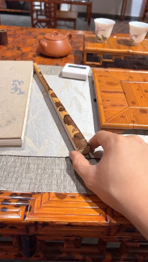 扇子湘妃竹折扇文玩手工