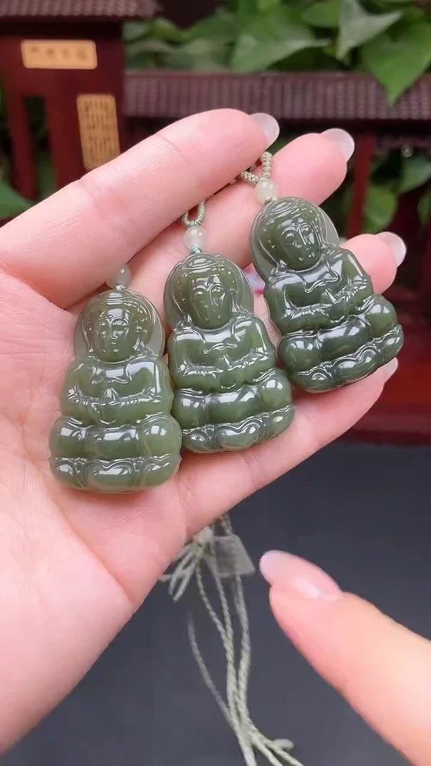 颈饰未镶嵌和田玉吊坠多样性发其一XB06