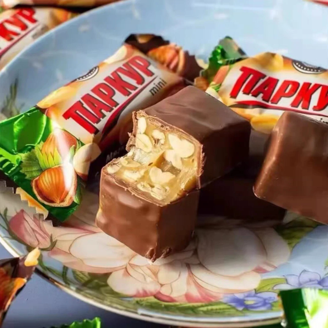 俄罗斯原装进口涅夫斯基榛子果仁花生巧克力糖果500g/袋喜糖零食