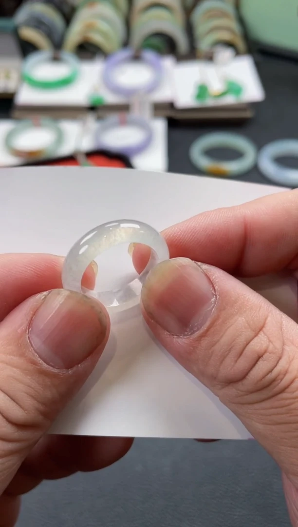 【闪购商品】翡翠戒指未镶嵌有纹