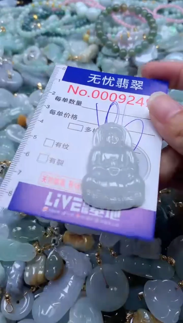 翡翠未镶嵌吊坠(不含链)9249