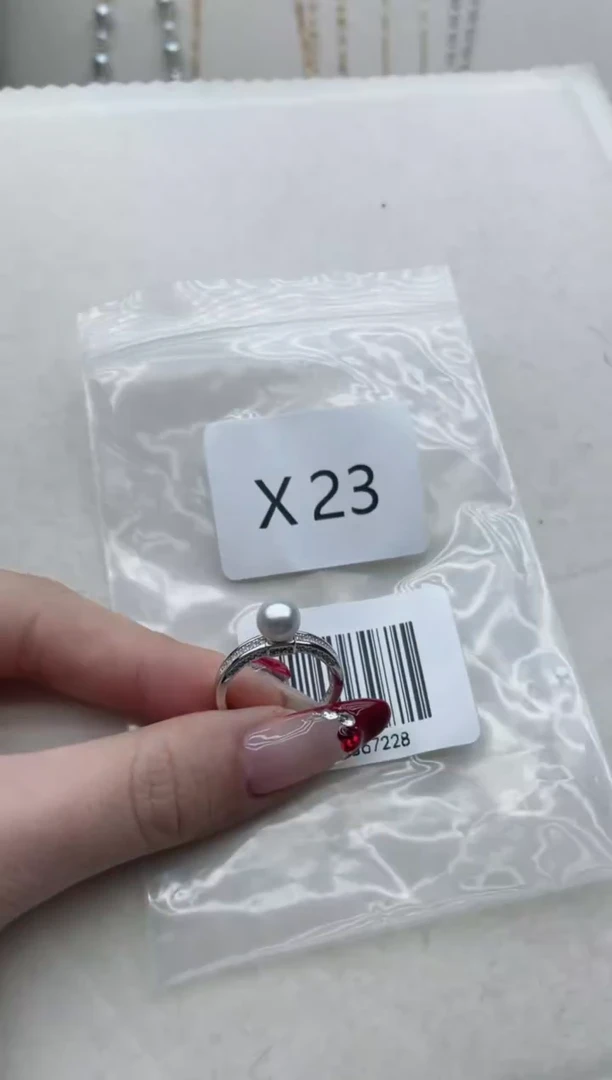 【闪购商品】海水珍珠戒指银S925镶嵌X23