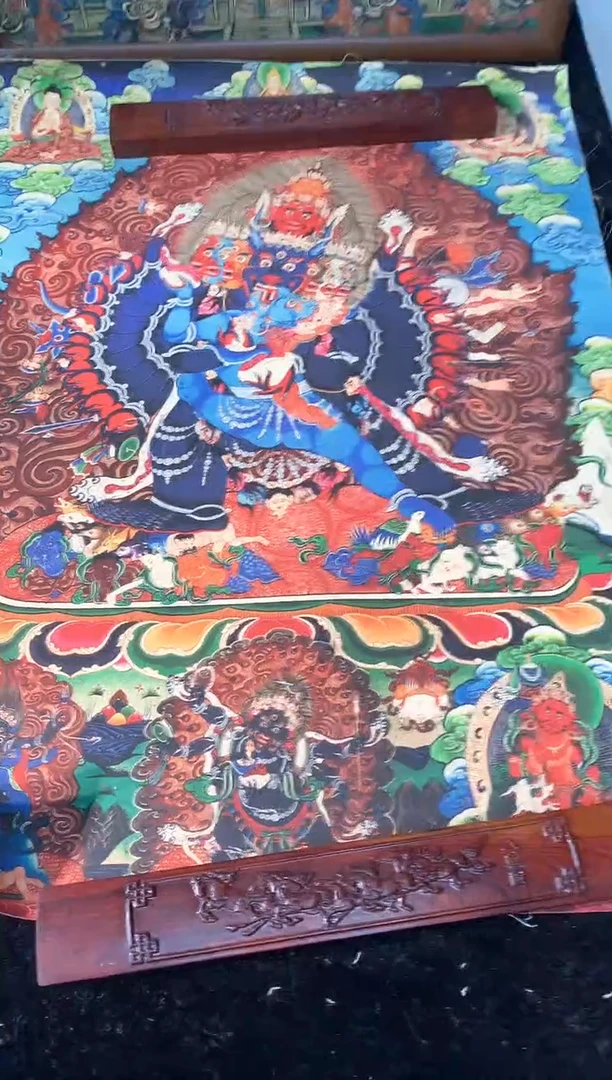 卷轴画052大威德金刚