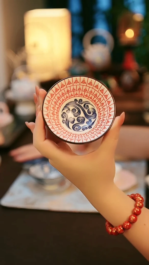 陶瓷茶具万佛杯子