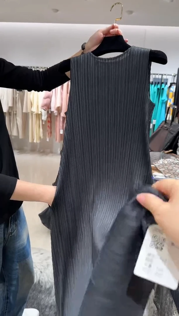 味*3093无袖连衣裙黑色