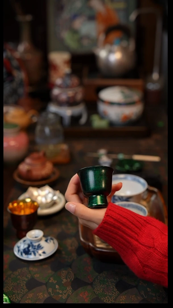 大漆杯子 景德镇陶瓷福利款