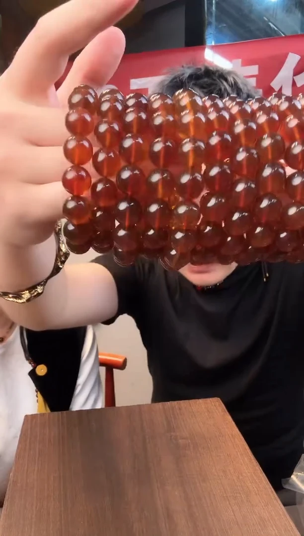 手串琥珀未镶嵌紫罗兰 13mm手串 多样性发其一