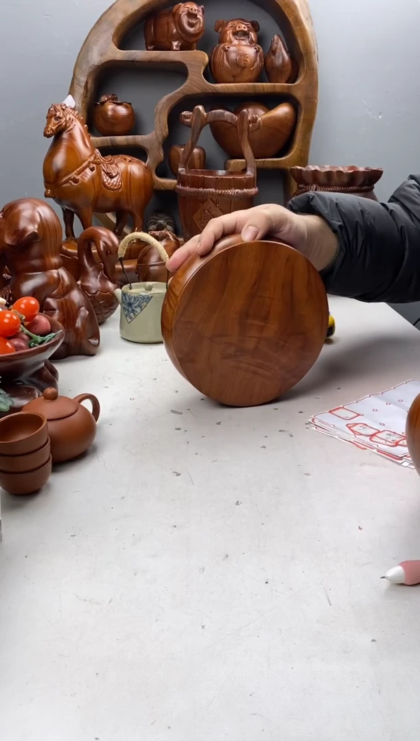 香樟木A1精品双层底座/尺寸19*19*8