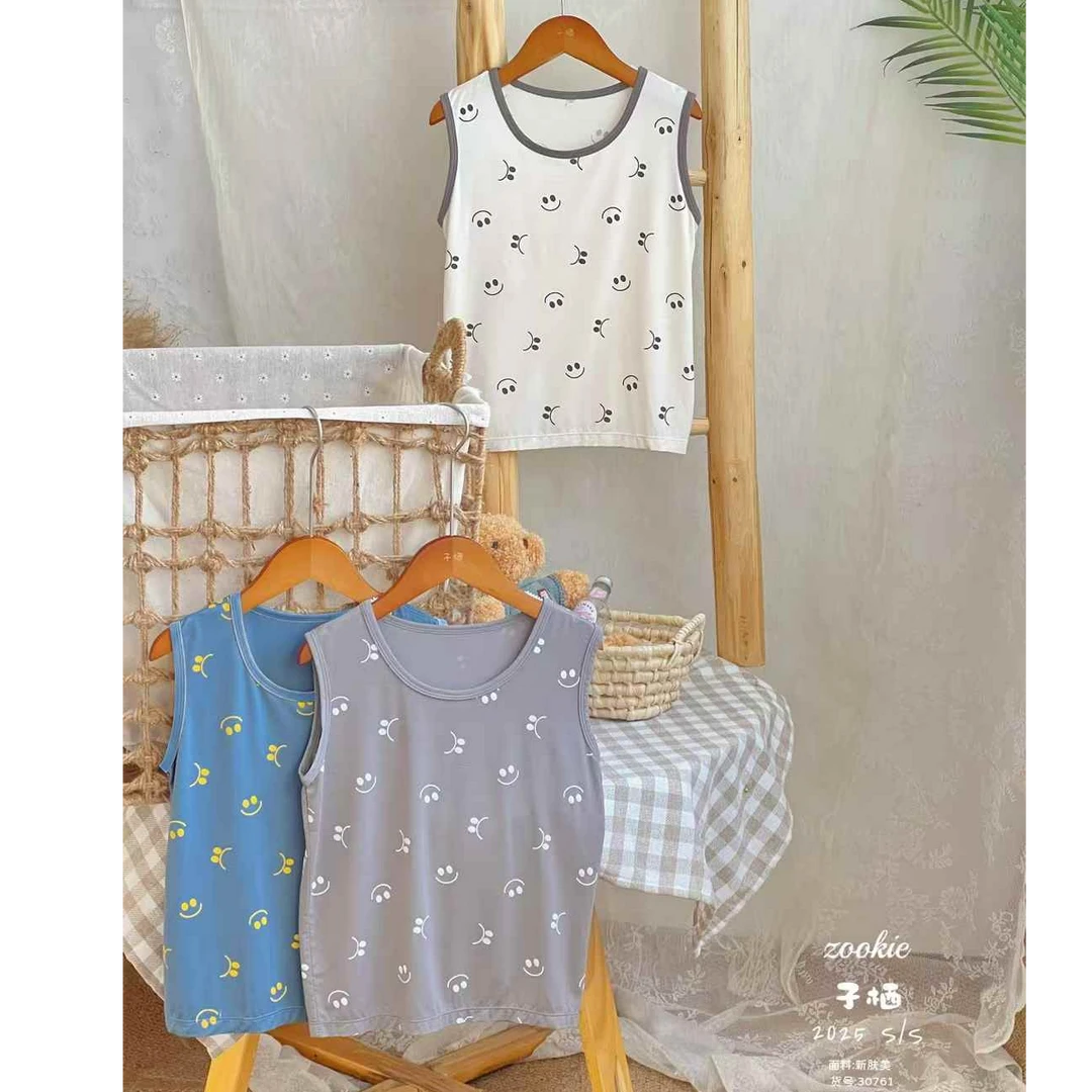 儿童背心男童夏季跨栏无袖上衣内穿打底T恤背心