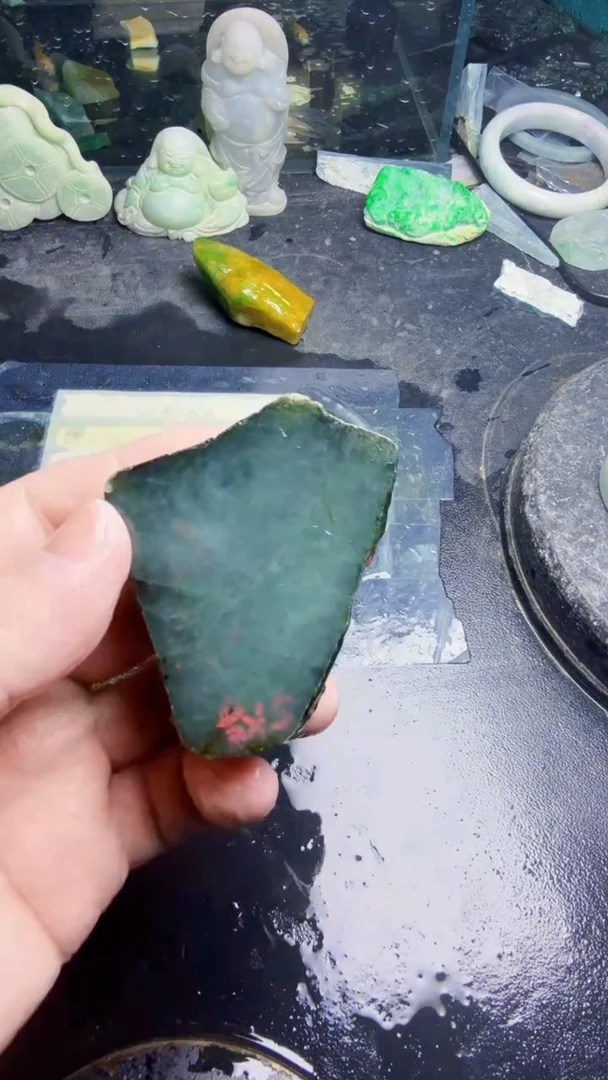 未镶嵌挂件翡翠九**翠天然翡翠162