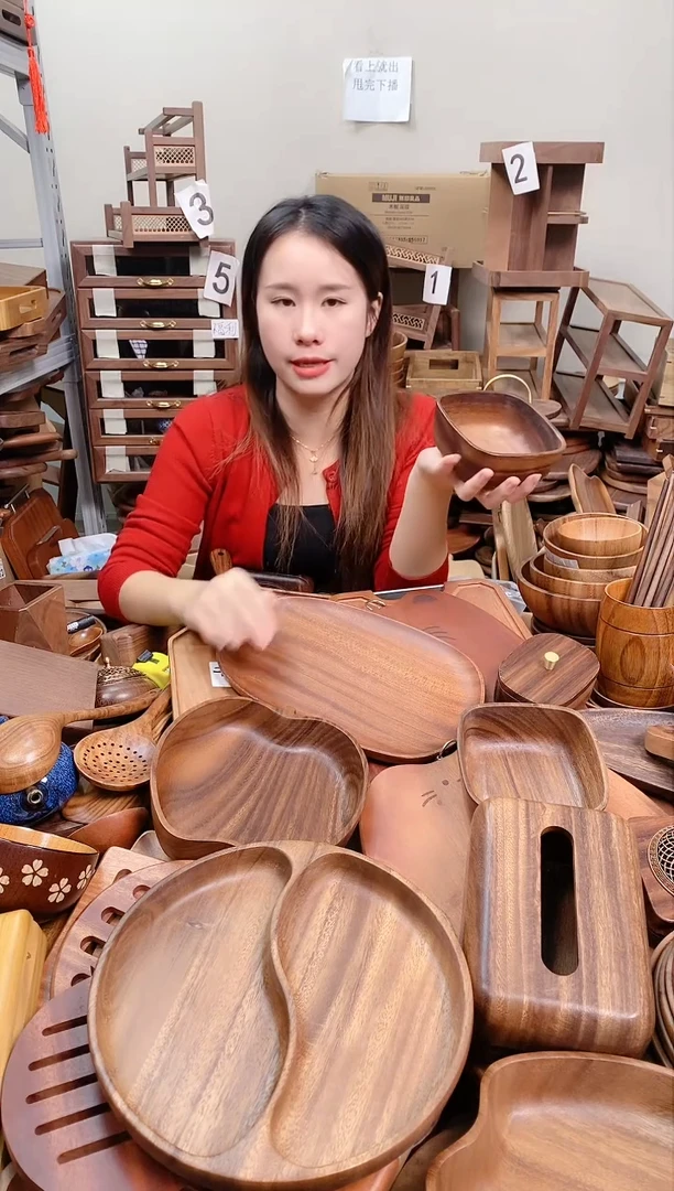 木   南美胡桃木正方砵13*5.5cm