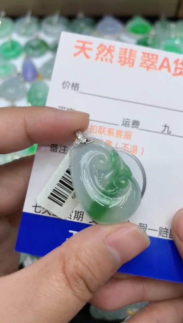 【闪购商品】翡翠颈饰18K金镶嵌1111111111