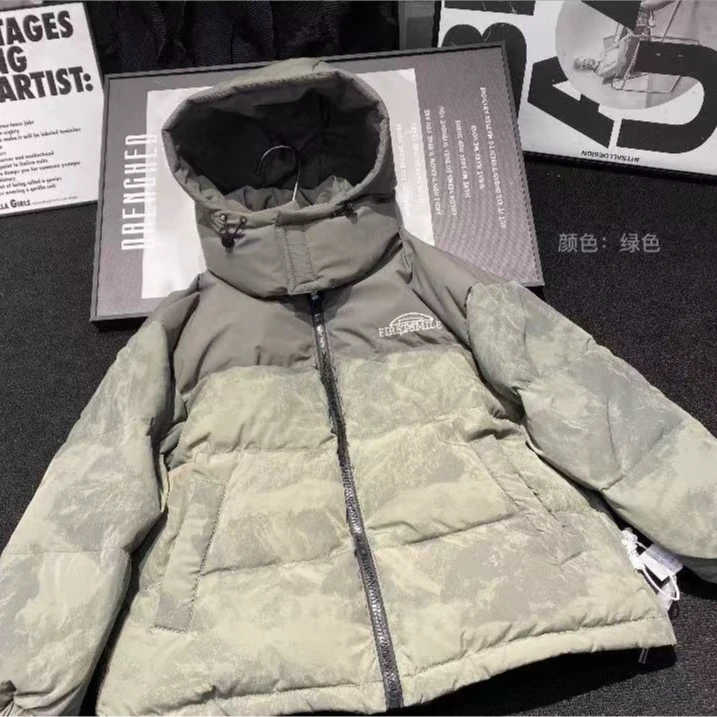 潮牌甄选羽絨服外套2024冬季新款中大童休闲宽松外套7233