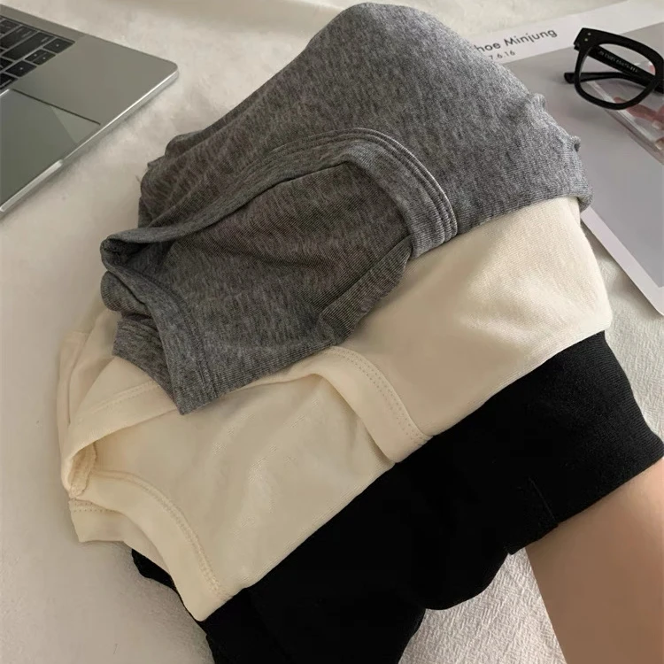 ARRLMORRE品牌【简意】软糯莱赛尔纯色大圆领短袖T
