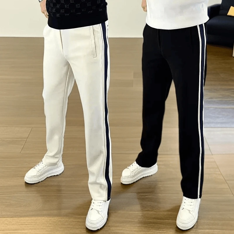 2025新款休闲裤潮长裤春季休闲裤慵懒风男士高品质卫裤宽松运动风