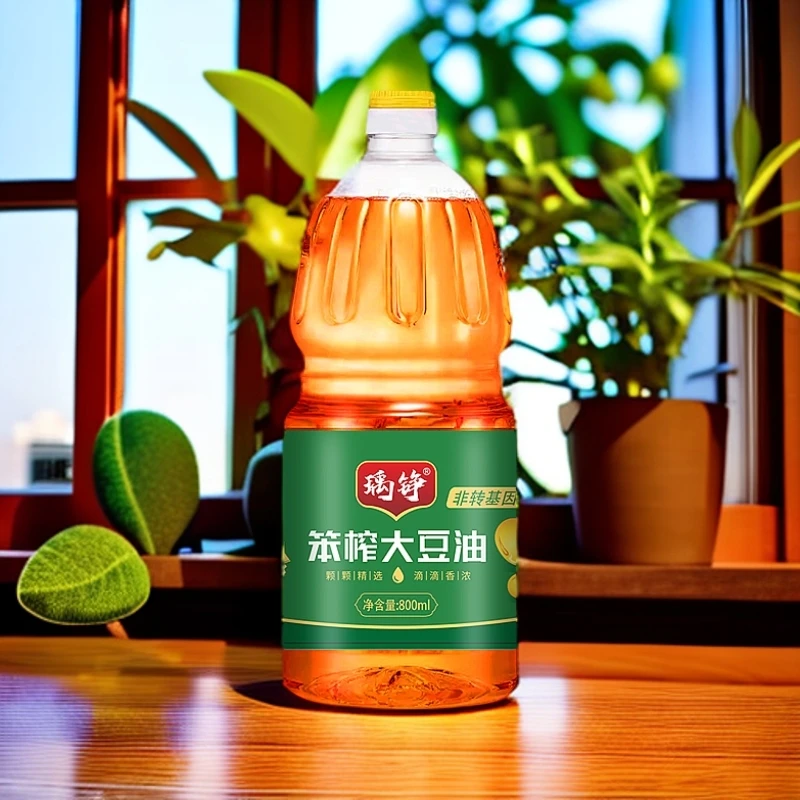 大豆油一级食用油800m1油家用商用厨房抄菜食用油