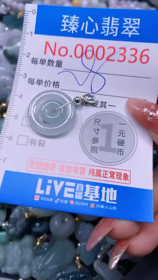 翡翠未镶嵌颈饰含绳000