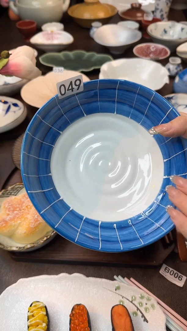 瓷九*?（景蓝）平盘