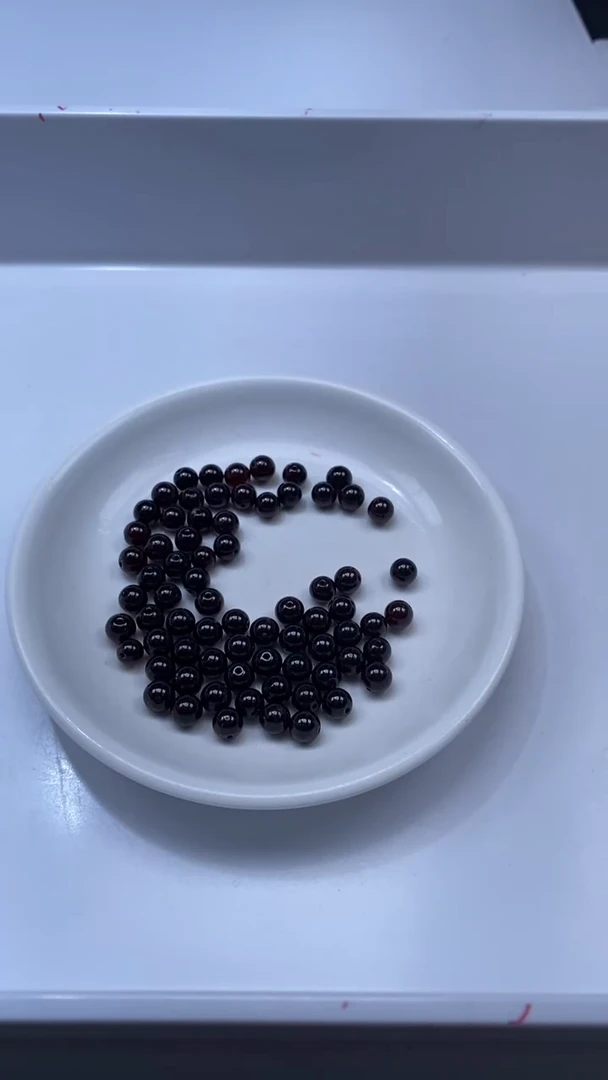 未镶嵌颈饰玛瑙/玉髓W758-石*榴*石6mm*15颗