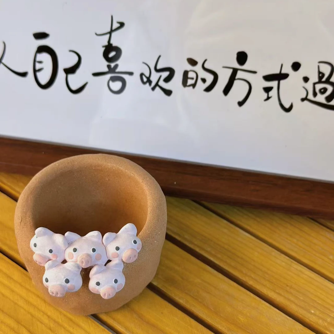 手捏粗陶花盆 手工制品默认微瑕（非偏远地区两单包邮）