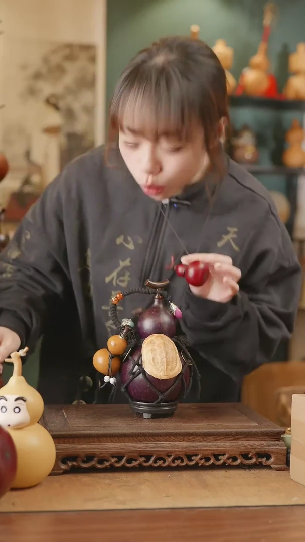 【闪购商品】357号精品天然大漆工艺防渗内胆酒葫芦~