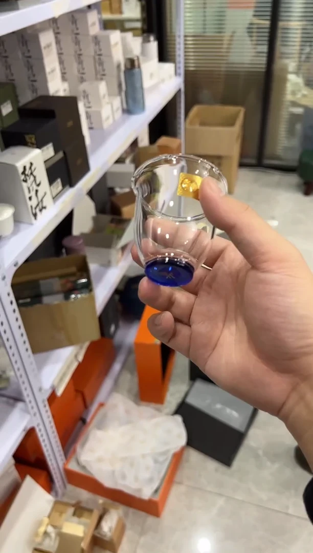 【闪购商品】茶盏@@禾器晶彩卿妍杯 浅蓝色1个