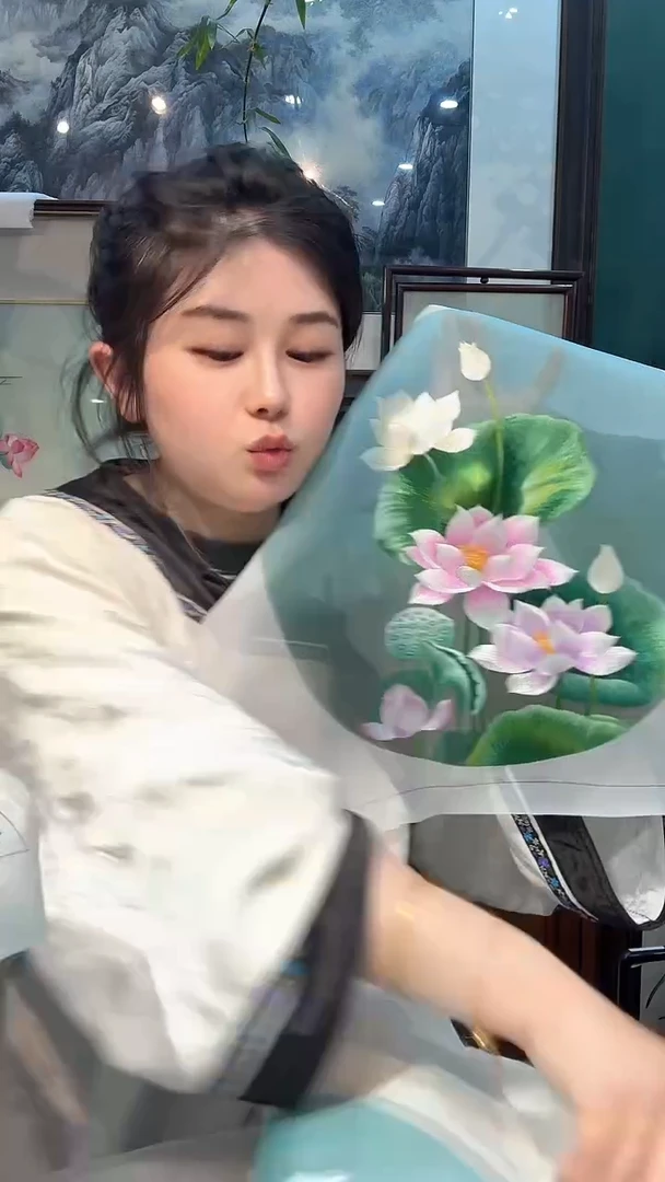 刺绣非遗苏绣手工刺绣绣片