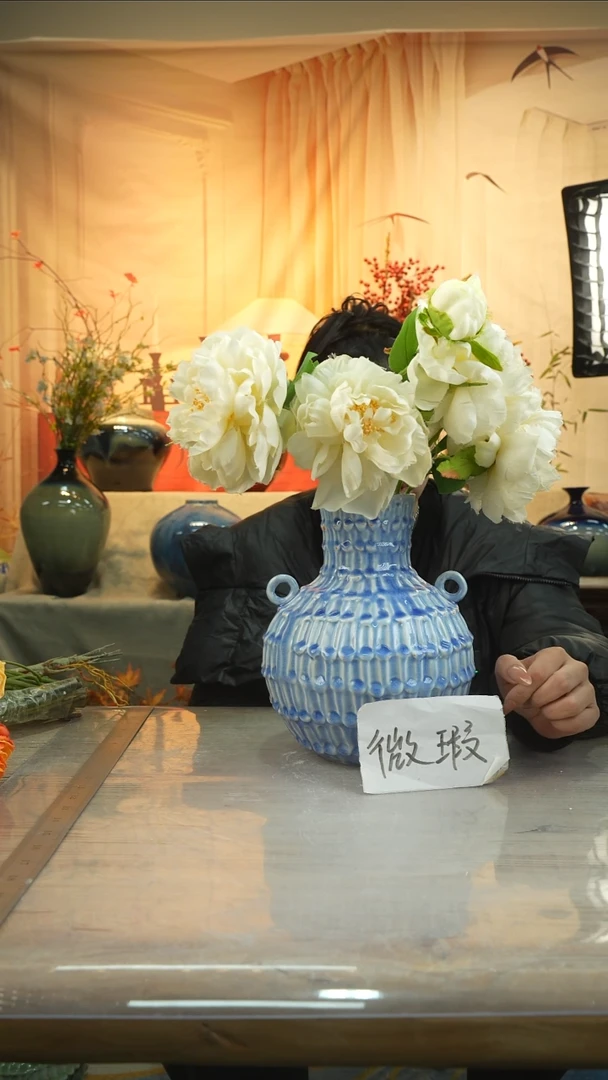 高25口9高温陶瓷花瓶