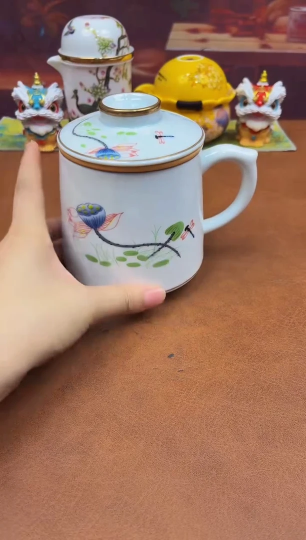 陶瓷茶具摆件旅行套组