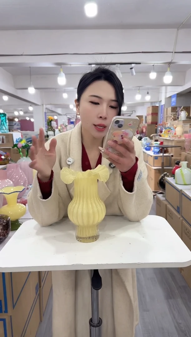 【闪购商品】琉璃瑞鸿花瓶花器早u-14