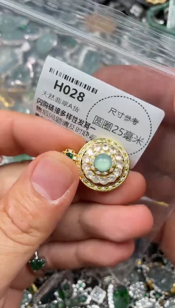 翡翠未镶嵌颈饰H028吊坠